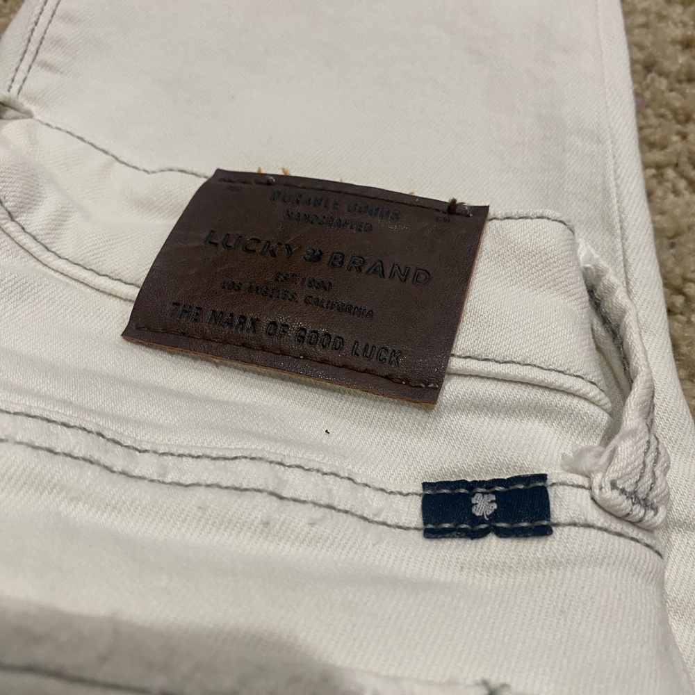 Lucky Brand Women's Cream Sasha Straight Leg Jeans-00/24 - Picture 4 of 10